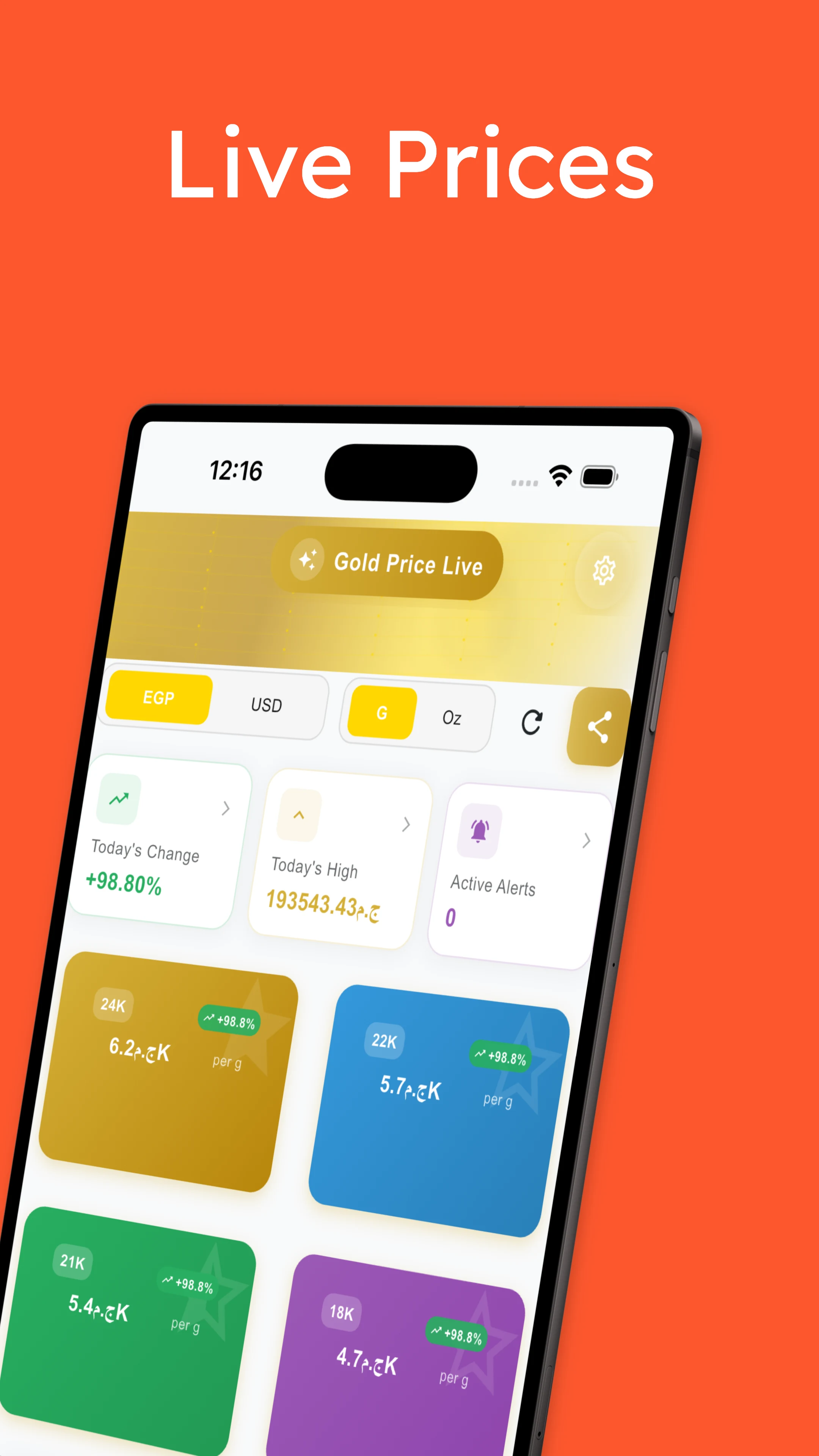 Gold Price Tracker & Alerts screenshot